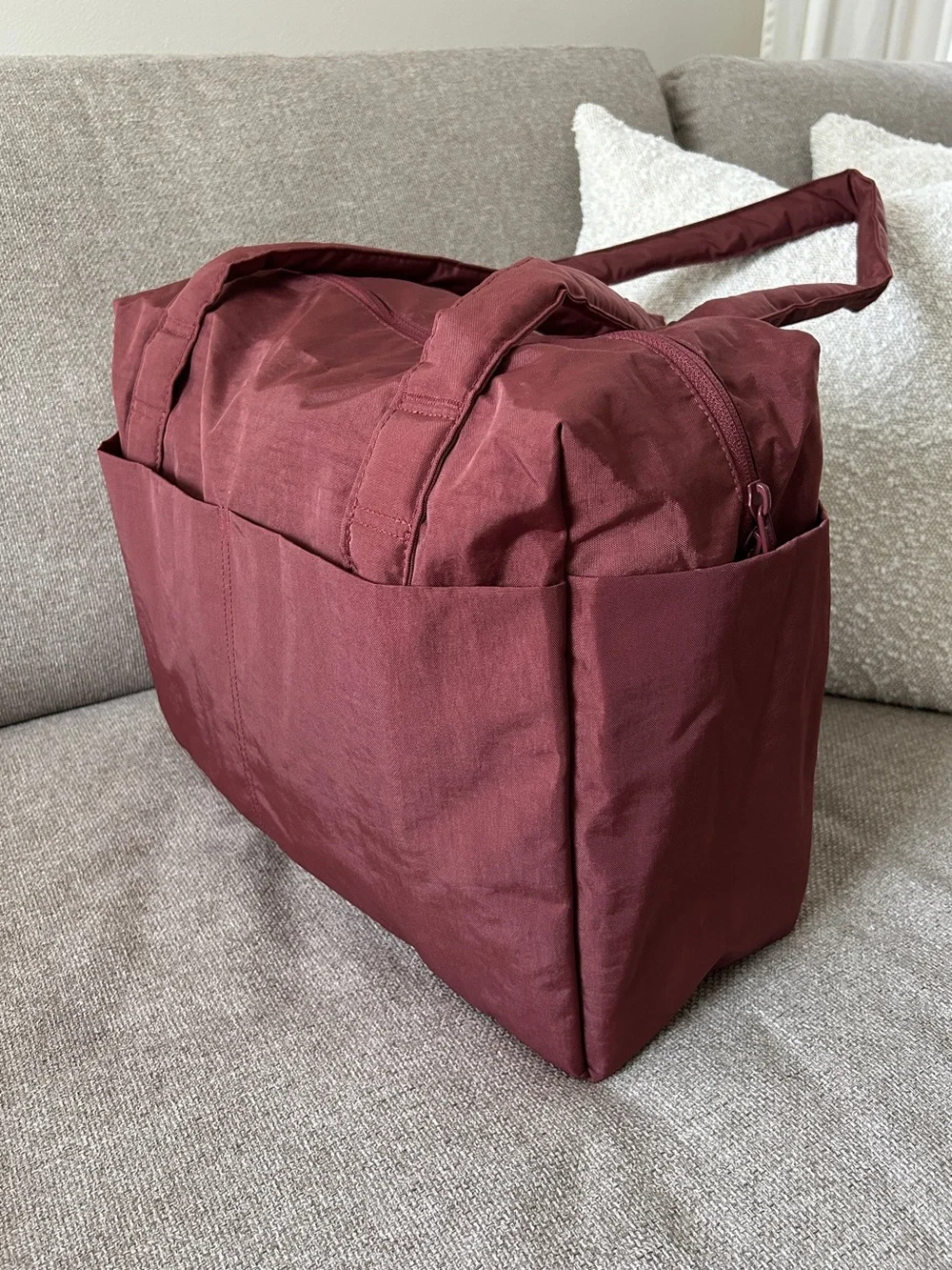 NWT Baggu Small Cloud Carry-on - Mahogany